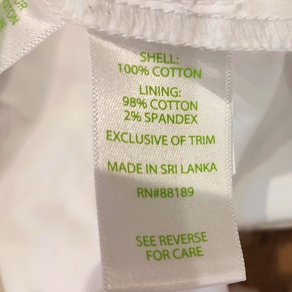 Lilly Pulitzer Callahan Scalloped Skirt White Waffle Weave Front Zip Size 6 - Picture 10 of 12